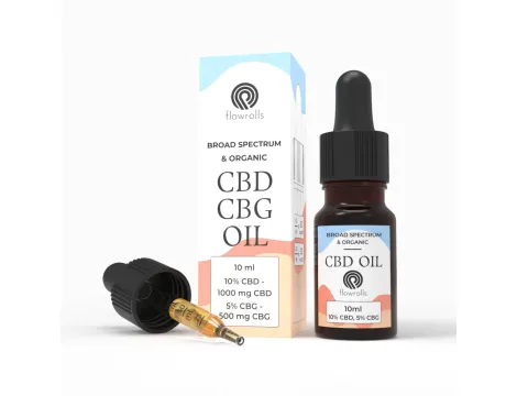 Flowrolls Olejek Konopny Broad Spectrum CBD 10% + CBG 5%